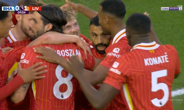 اهداف مباراة ليفربول وبرايتون (2-3) الدوري الانجليزي